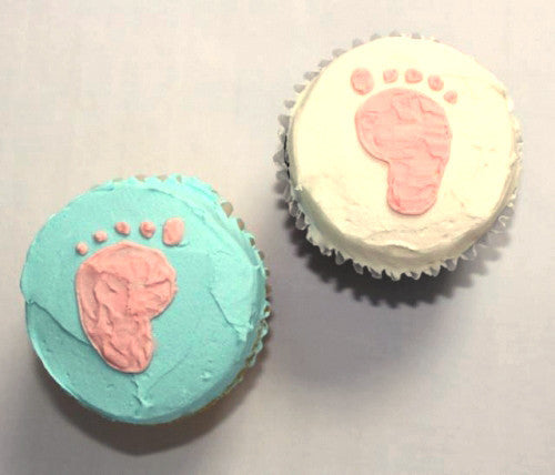 Custom Cupcakes for a Baby Shower
