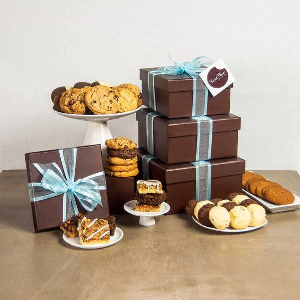 Cookie Gift Boxes - Deluxe Plus Gift Tower (4 Boxes)