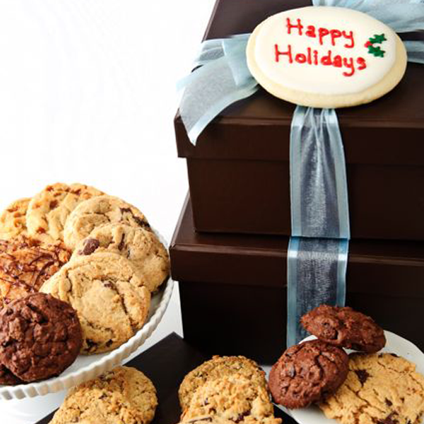 Happy Holidays Gift Boxes of Baked Goods